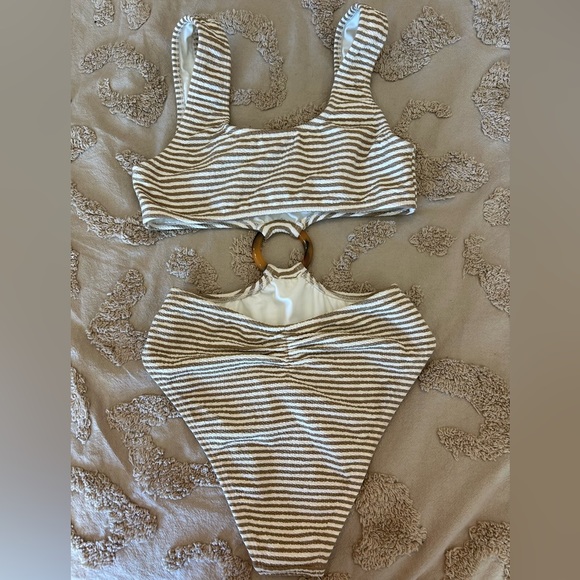 Montce Neutral Stripe Ky One-Piece Swimsuit - Picture 5 of 5